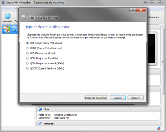 Installer Windows 10 sur VirtualBox
